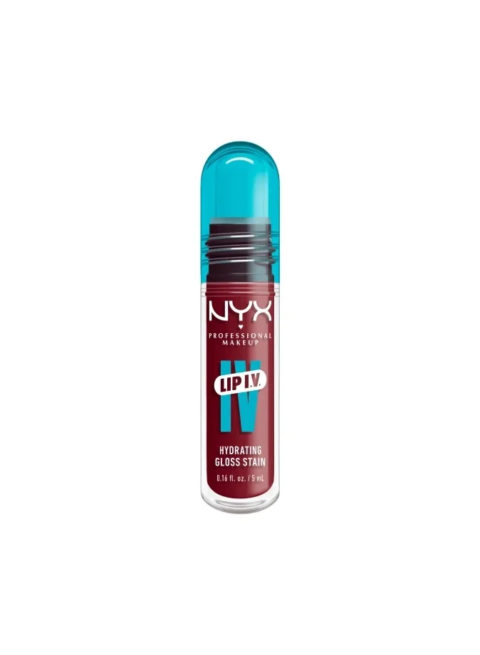 NYX PROFESSIONAL MAKEUP Lip Iv Hydrating Gloss Stain Lip Gloss Up To 12Hr Hydration High Pigment Wet Shine Finish Blush Rush