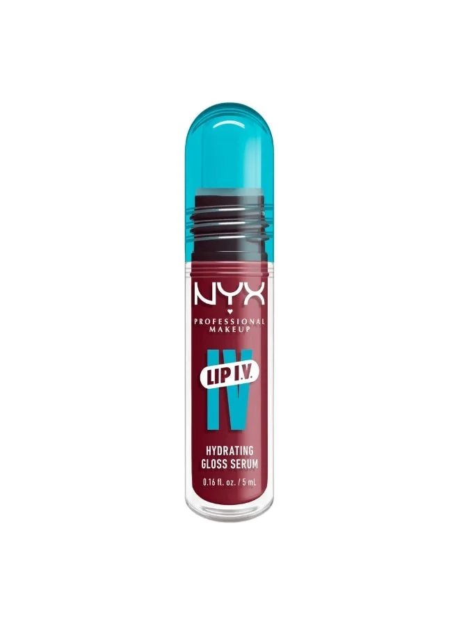 Nyx Professional Makeup NYX Professional Makeup Gloss Collections Lip IV Hydrating Gloss Serum Blush Rush 0.16 Oz/5ml
