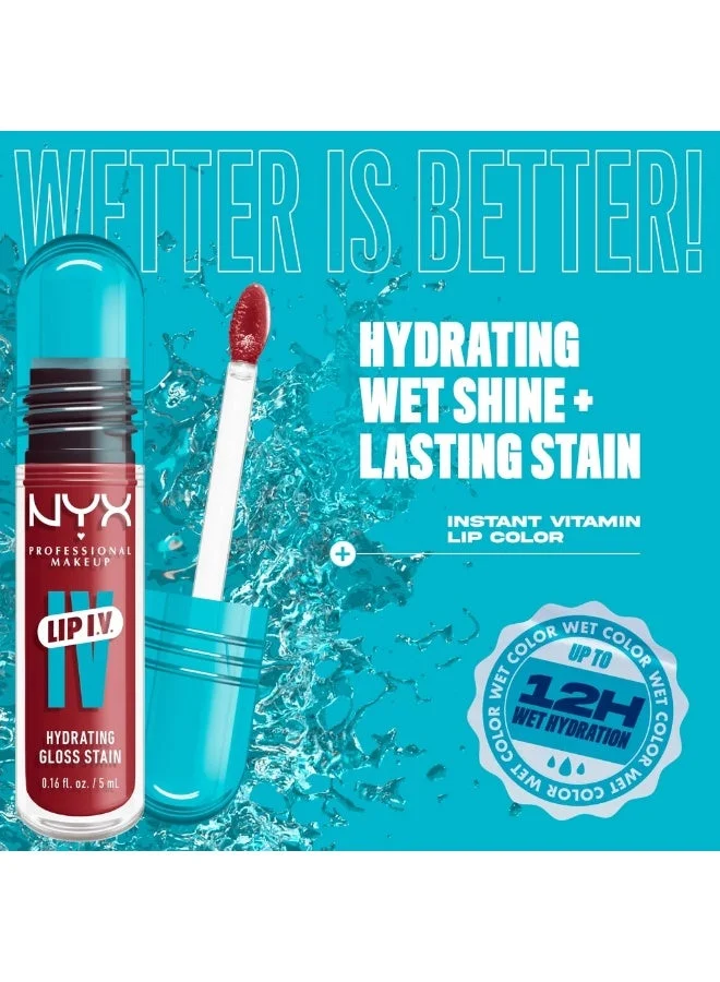 Nyx Professional Makeup NYX Professional Makeup Gloss Collections Lip IV Hydrating Gloss Serum Blush Rush 0.16 Oz/5ml