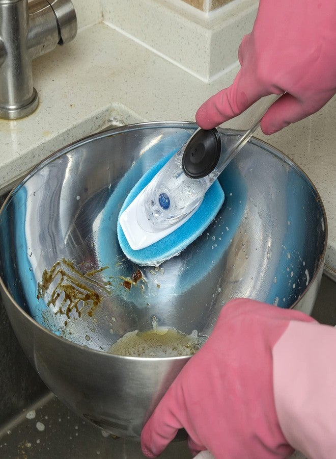 DGSDKD Dish Sponge with Handle & 2 Pack Dishwashing Sponge Refills Non Scratch, Dish Wand - Image 5