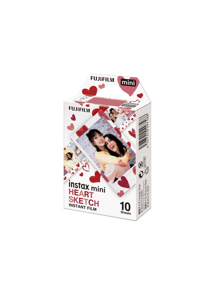 إنستاكس mini Heart Sketch Film {10 Exposures} - Image 1