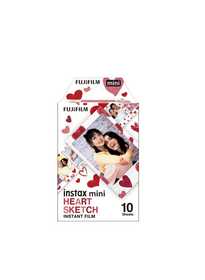 إنستاكس mini Heart Sketch Film {10 Exposures} - Image 2