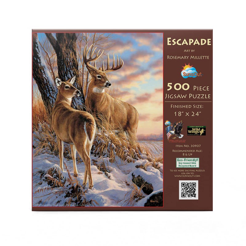 SUNSOUT INC Escapade 500 pc Jigsaw Puzzle by Artist Rosemary Millette Finished Size 18 x 24 MPN 30907 - Image 4