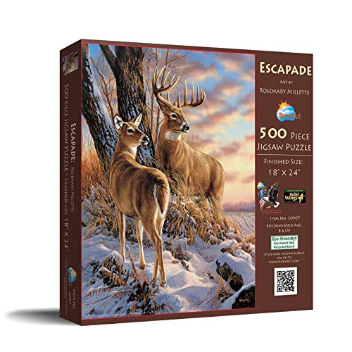 SUNSOUT INC Escapade 500 pc Jigsaw Puzzle by Artist Rosemary Millette Finished Size 18 x 24 MPN 30907 - Image 5
