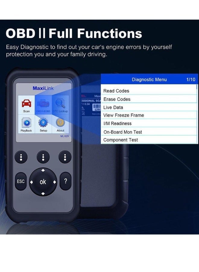 أوتل جهاز كشف قناة ماسحة ML629 OBD2 - Image 4