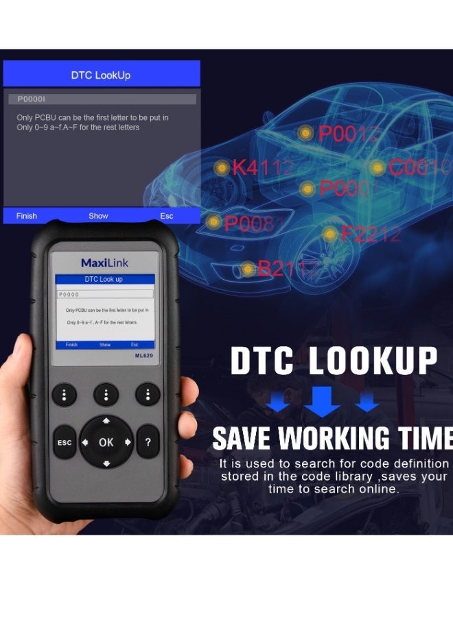 أوتل جهاز كشف قناة ماسحة ML629 OBD2 - Image 5