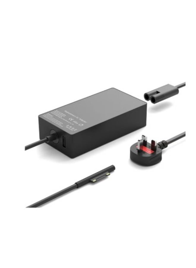 Terabyte 65W Surface Pro Laptop Charger for Microsoft Surface Pro 10, 9, 8, 7+, 7, 6, 5, 4, 3, X, Windows Surface Laptop 6, 5, 4, 3, 2, 1, Surface Go Tablet, Surface Book 3, 2, 1, Support 44W, 36W, LED, 10FT - Image 1