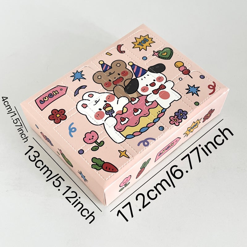Surprise Blind Box Gift Set - 12 Grid Paper Craft Toy for Valentine's Day Birthday