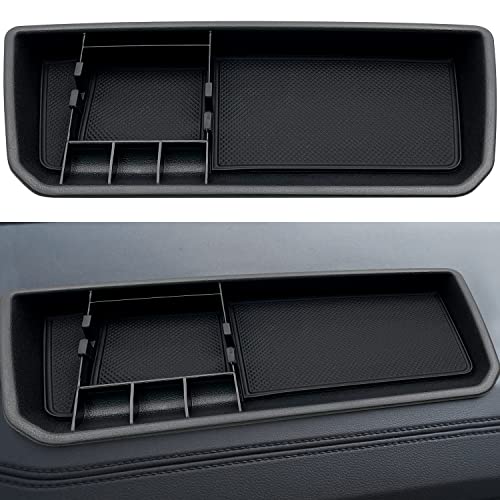 JOJOMARK for VW Atlas and Cross Sport Accessories Dashboard Organizer 2018 2019 2020 2021 2022 2023 Insert ABS Box Storage (Not fit for 2024) - Image 1