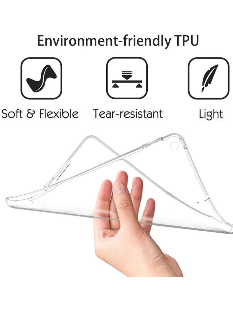 حافظة شفافة لجهاز iPad 10.2" الجيل التاسع 2021 / الجيل الثامن iPad 2020 / الجيل السابع iPad 10.2" 2019، غطاء خلفي رقيق وناعم وخفيف الوزن من TPU لجهاز iPad 9/8/7 بحجم 10.2 بوصة - Image 3