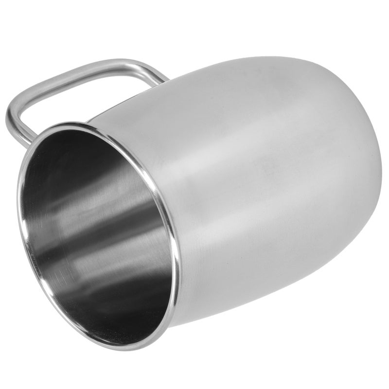 Insulated Stainless Steel Mug: 1000ml Capacity, Smooth Round Mouth - Ergonomic Comfort Handle, Stable Concave-Convex Bottom for Camping, Outdoor Activities, Home Use - Image 3