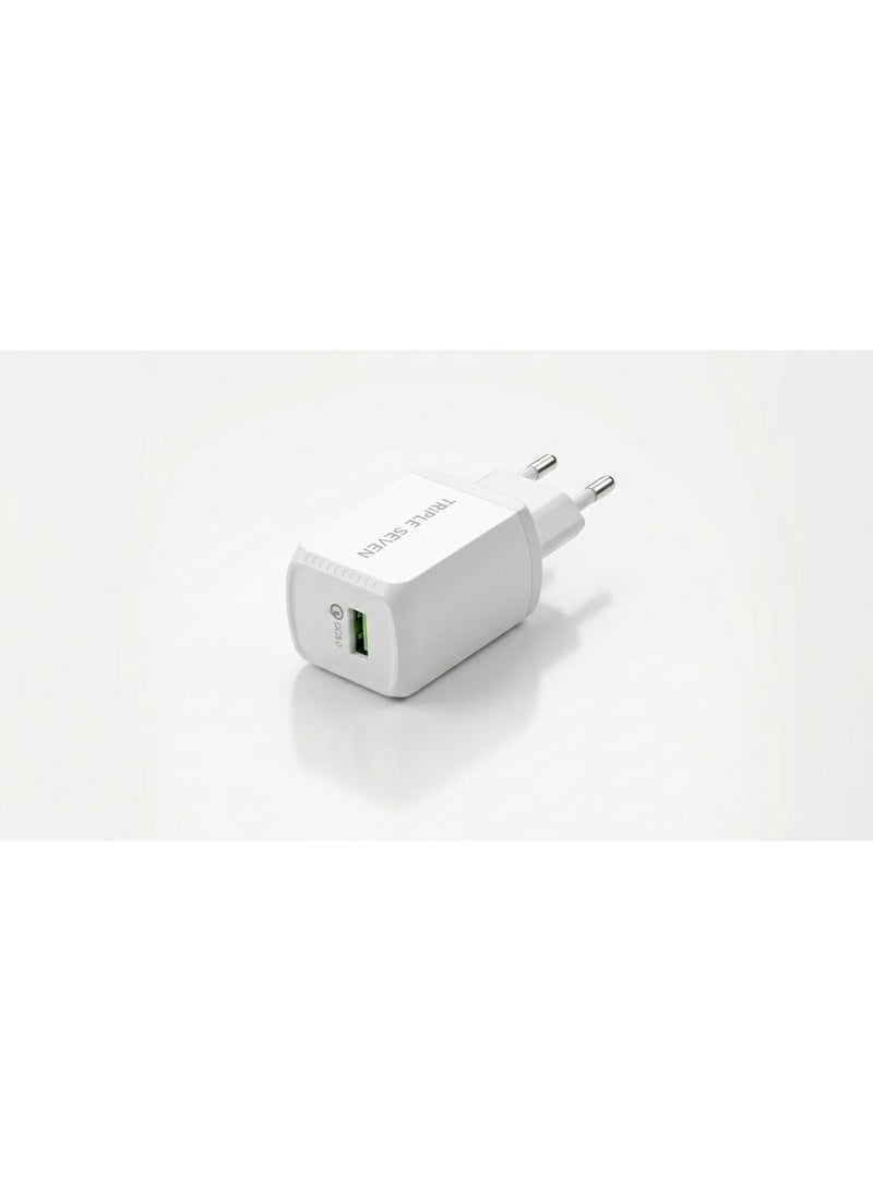 777 شاحن تريبل سفن T7-216 سوبر VOOC – شحن فائق السرعة 25 واط – كابل مايكرو USB – شريحة ذكية عالية القدرة – حماية متينة - Image 2