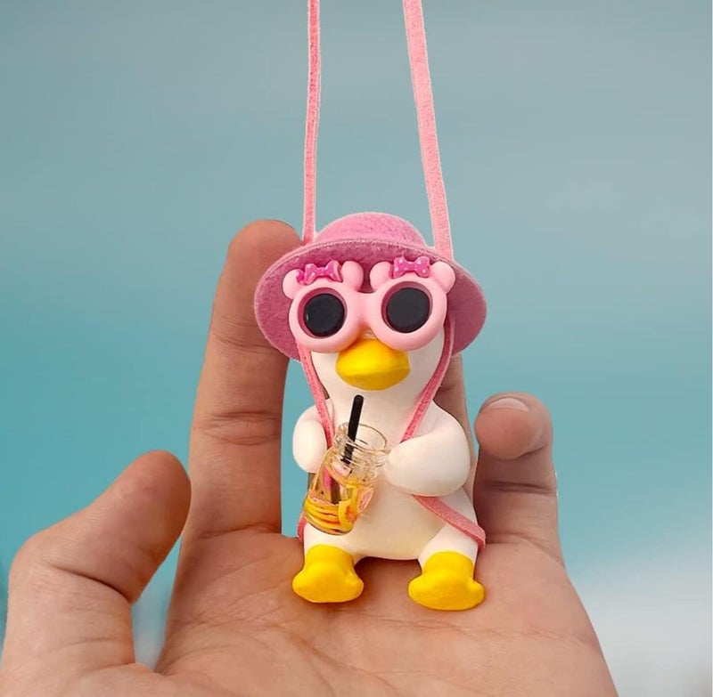 VRB Dec Plastic 1 Set of Car Dashboard Decoration Items/car Decor Accessories for Dashboard,Miniature Toys,Car Dashboard Interior Decoration Accessories for Car(Hanging Car Decor Pink - 1 Set) - Image 3