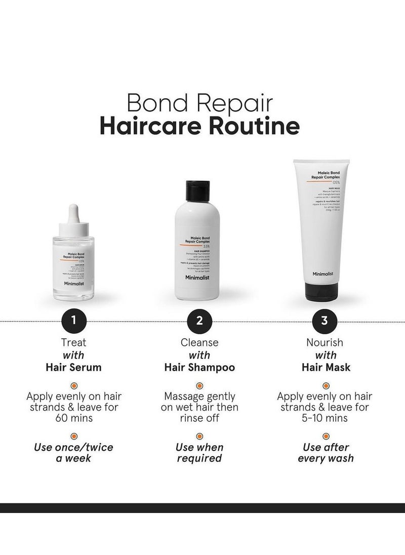 منيماليست - Minimalist Maleic Bond Repair Complex 3.5% شامبو الشعر للرجال للشعر التالف والمجعد - Image 1