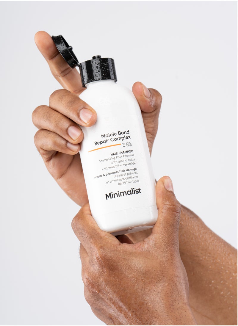 منيماليست - Minimalist Maleic Bond Repair Complex 3.5% شامبو الشعر للرجال للشعر التالف والمجعد - Image 1