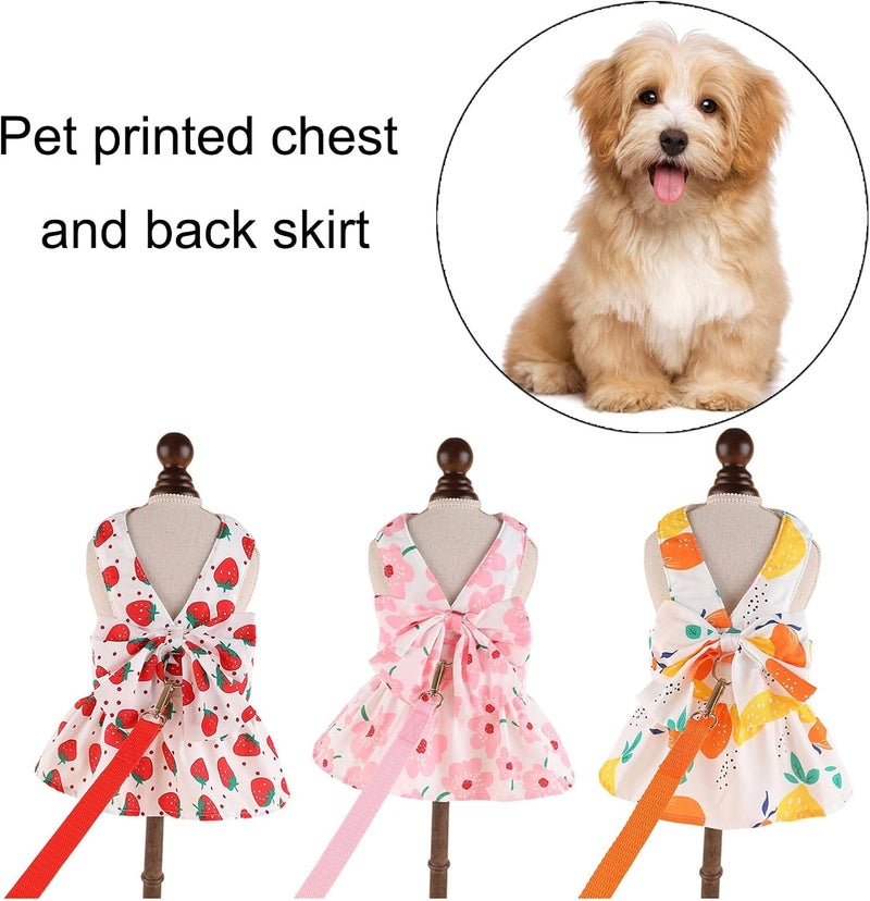 Elegant Pet Dress with Bows Dog Party Outfit Small Cats Cooling Vests for Small Media Large Pet Party Outfit - Image 2