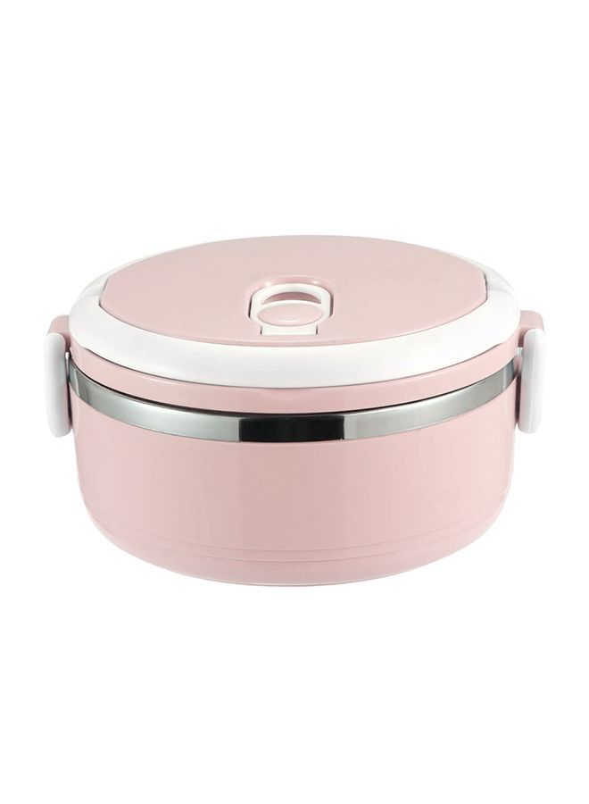 NIBEMINENT Single Layer Insulated Bento Lunch Box Pink - Image 1