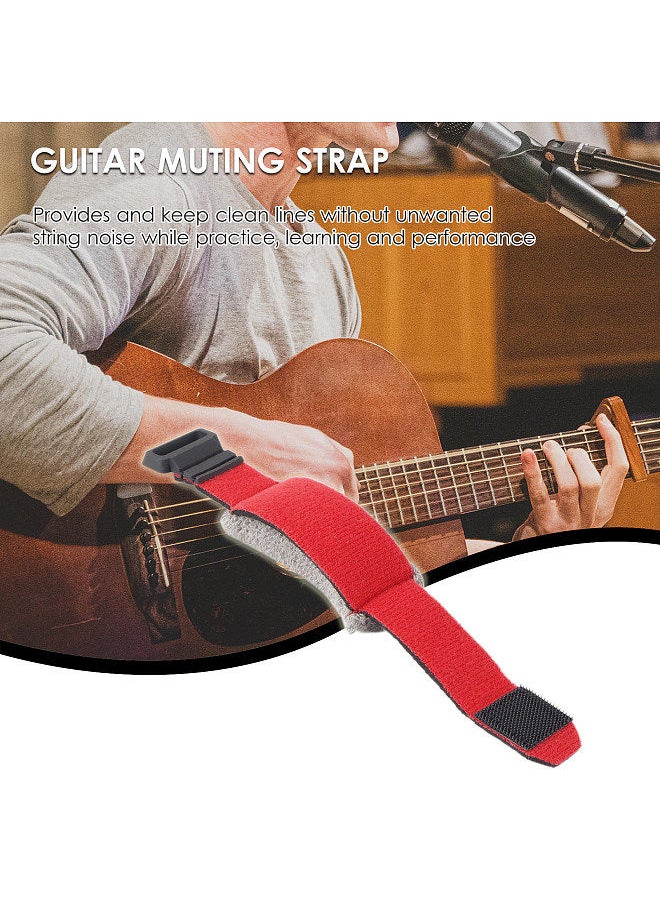 Muting Strap Guitar Bass Muter Fretboard Wraps String Dampener Noise Reducer Dampener Guitar/Bass String Mute Universal for String Acoustic Electric Classic Guitar String Instrument