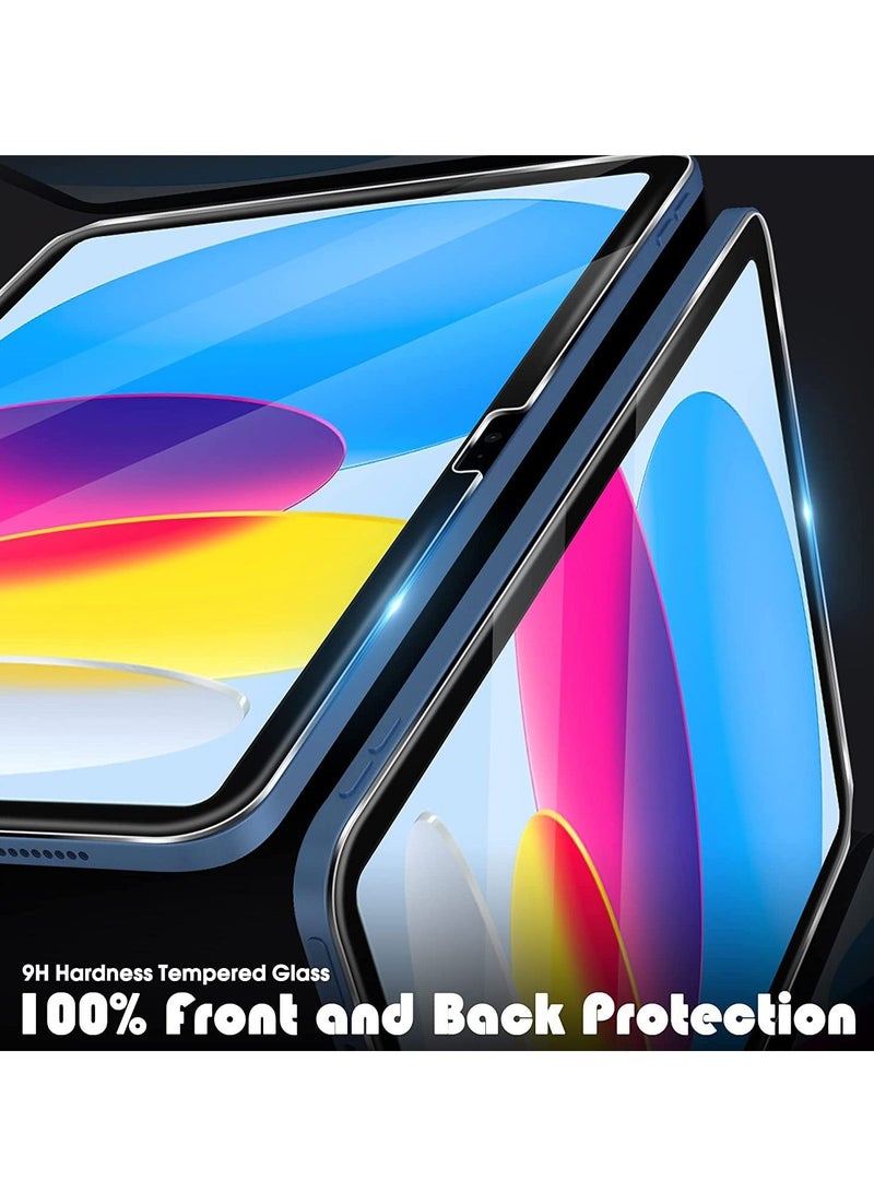 SYOSI Screen Protector Compatible with iPad 10th Generation 10.9 Inch, iPad 10 (2022 Released) Tempered Glass Film 2.5D Edge HD Clarity Apple Pencil Compatible 3 Pack - Image 5