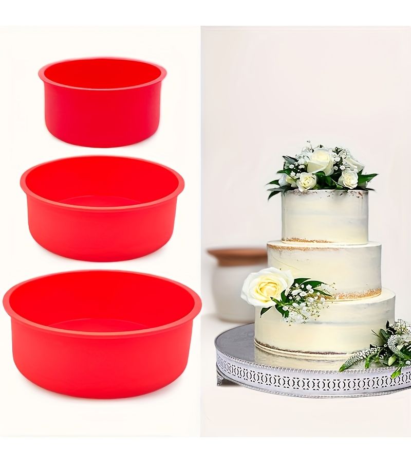 Silicone Cake Pan 4 Inches Baking Mold Kitchen Tool Oven Accessory - Image 1