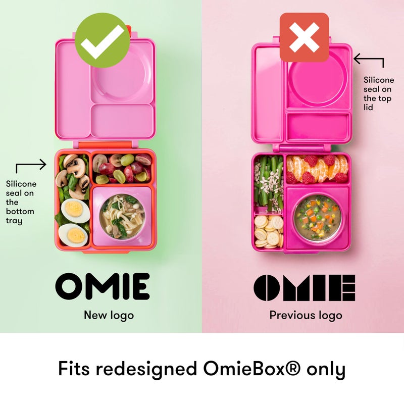 OMIE صندوق أومي (عبوة 2) حاويات صلصات محكمة الإغلاق للسفر، حاوية تتبيلة السلطة، حاوية توابل مع أغطية - سيليكون آمن للطعام - 4 أونصات (وردي/بنفسجي) - Image 5
