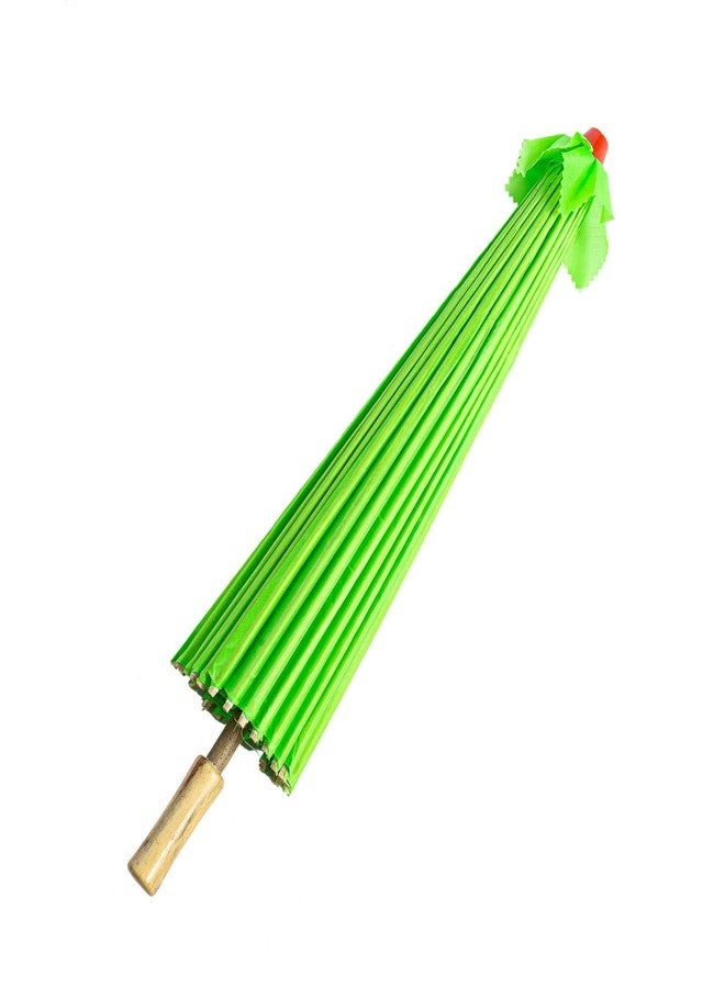 ذاي كوليكتبلز مجموعة من أربع (4) مظلات يابانية صينية مقاس 33 بوصة من THY COLLECTIBLES لحفلات الزفاف والتصوير الفوتوغرافي والأزياء التنكرية والديكورات وغيرها من المناسبات (أخضر) - Image 2