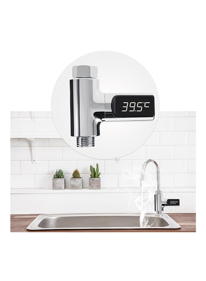 LED Display Water Temperature Meter Silver One Size - Image 2