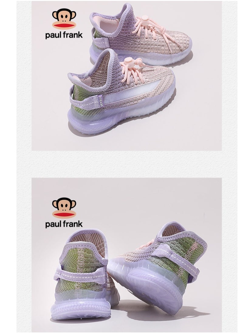 Paul Frank - Children's Color Blocking Splicing Coconut Shoes Versatile Sports Shoes - Image 1