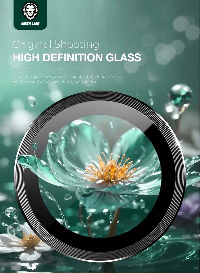 GREEN LION S25-Ultra Camera Lens Armor /  Anti Scratch / 360°Overal Protection /  Full Coverage / Advanced AF Coating /  High Transparency /  3D Spiral Pattern /  Ultra Thin  High Definition Glass - Black - Image 4