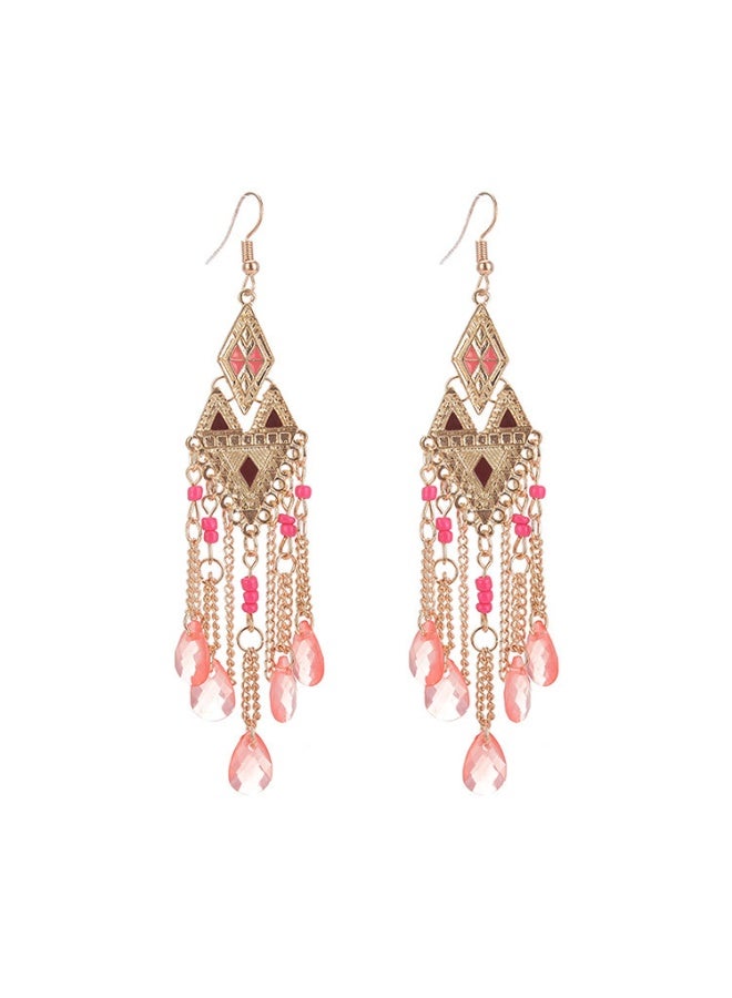 NIBEMINENT European and American Fashion Retro Irregular Triangle Water Drop Earrings 8069