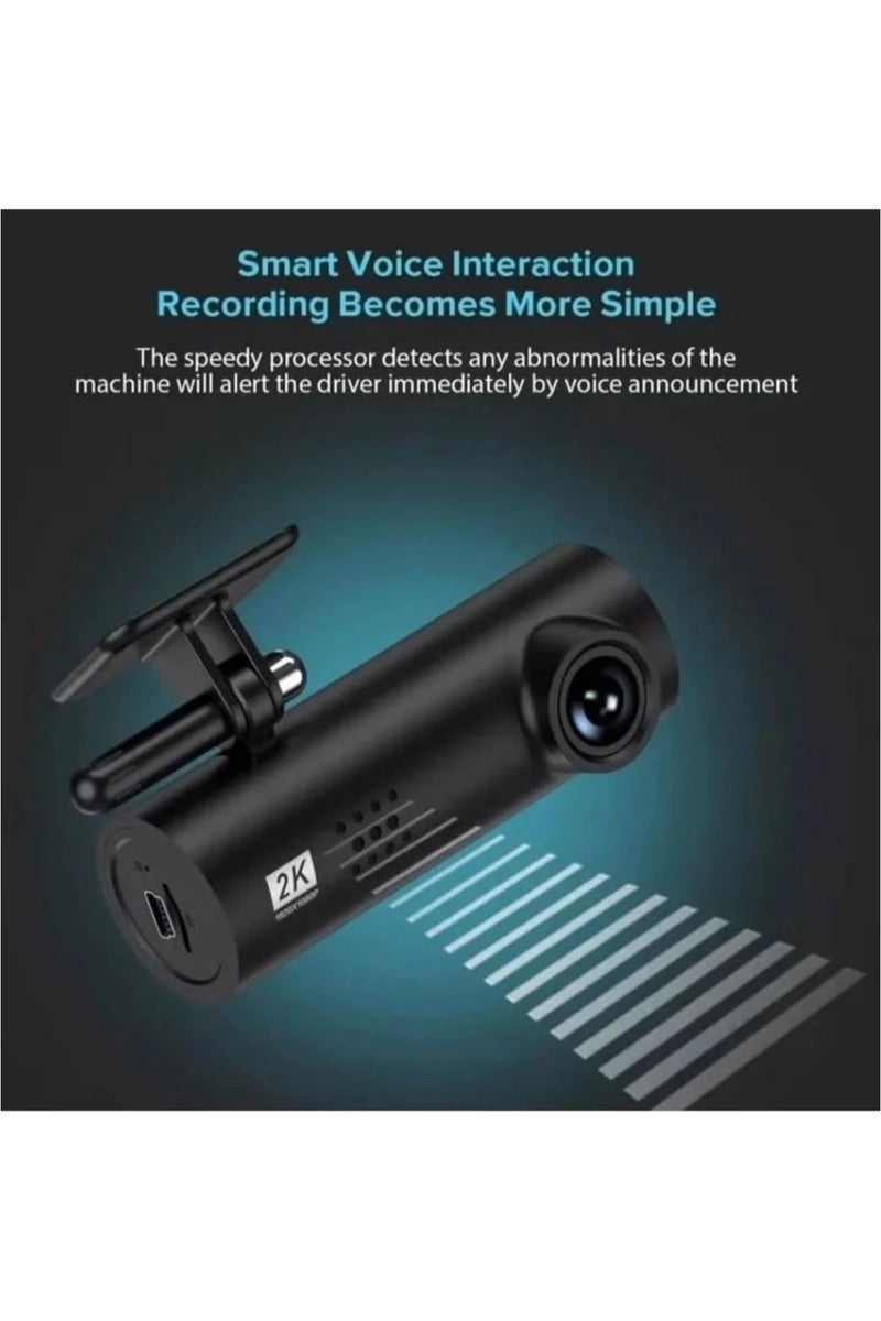 باس تيك كاميرا داش كام للسيارة للتصوير والتسجيل بدقة 2K زاوية 170 درجة BASTEC - Image 4