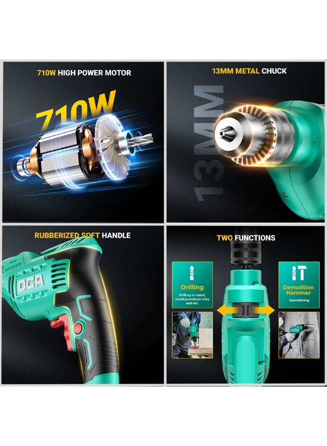 دي سي أيه DCA  شنيور 13مم 710 وات دقاق - Image 4