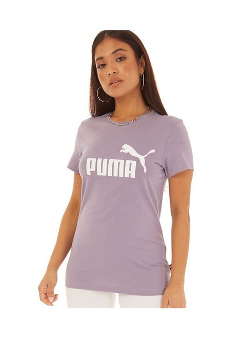 Ess Logo Heather Tee Pale Plum