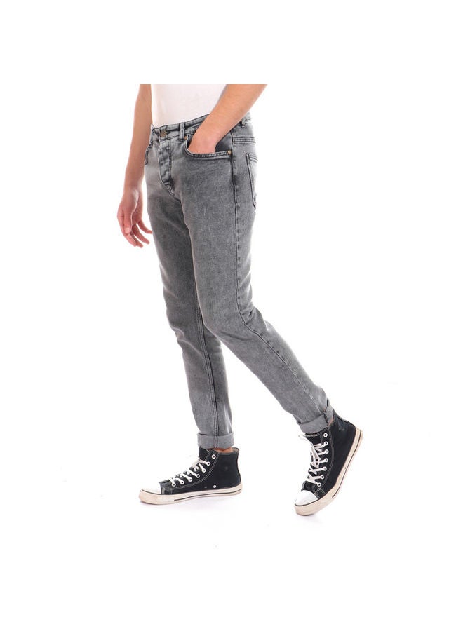 WHITE RABBIT White Rabbit Slim Fit Heather Grey Jeans - Image 2