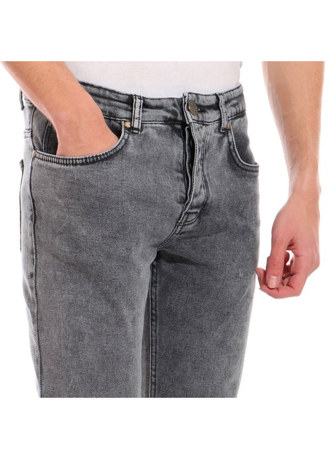 WHITE RABBIT White Rabbit Slim Fit Heather Grey Jeans - Image 4