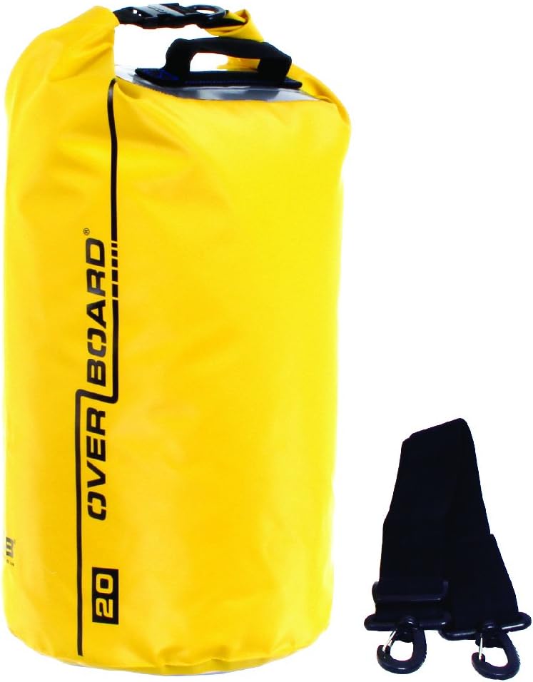 Overboard Waterproof Dry Tube Bag, 40 Litres Capacity - Yellow - Image 1