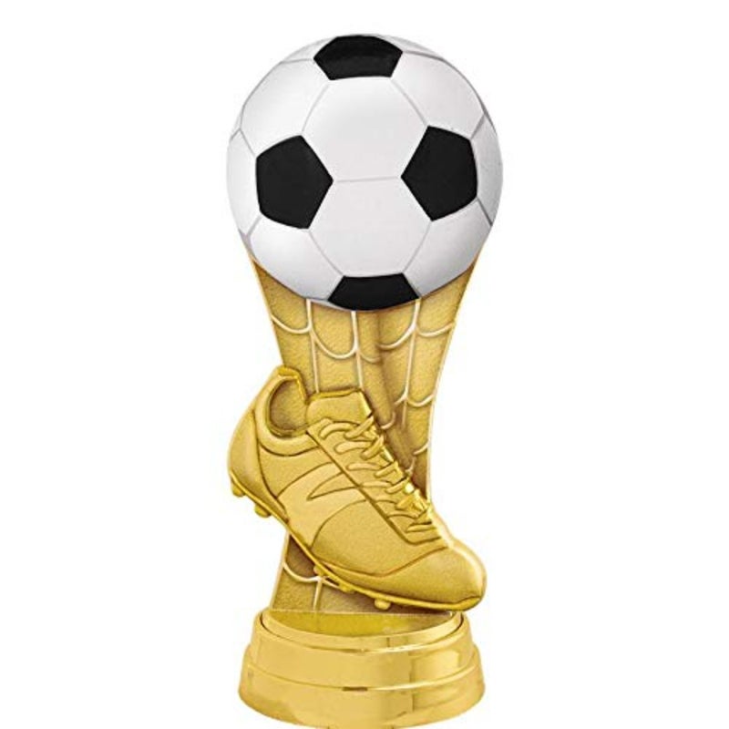 Soccer Trophies with Custom Engraving, 7.25" Personalized Soccer Ball Trophy On Deluxe Round Base - Image 2