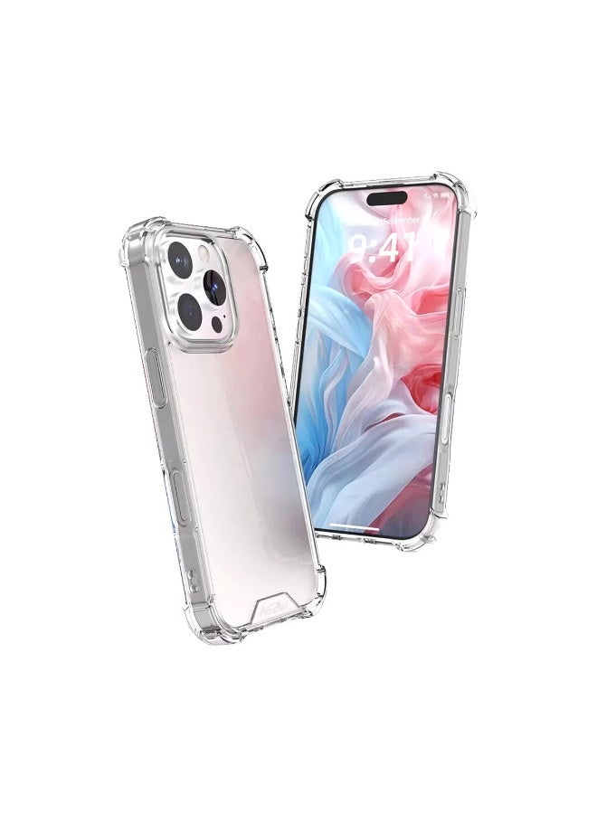 جراب iPhone 16 Pro - غطاء شفاف مقاوم للصدمات من مادة TPU بزوايا معززة | جراب واقي شفاف من King Kong Armour - Image 2