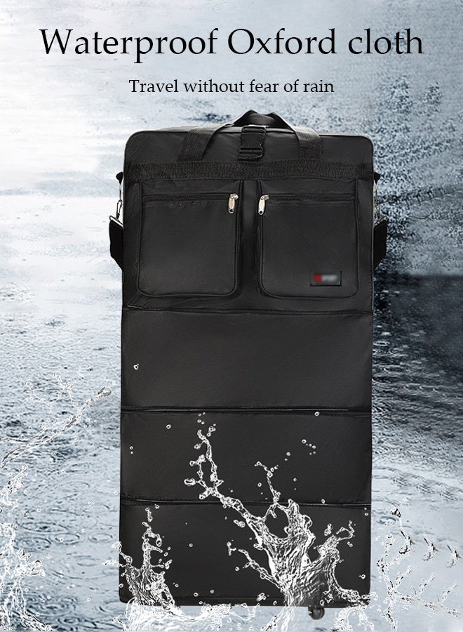 DUNISO Expandable Foldable Carry-On Luggage Suitcase With 56-75L Capacity Collapsible Rolling Travel Luggage Bag With Six Universal Wheels Lightweight Suitcases For Air Travel - Image 5