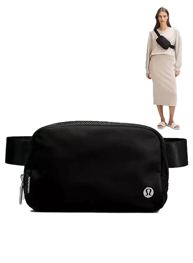 Lululemon Everywhere Belt Bag, Compact Crossbody Bag with Zippered Pockets, Exterior Pocket, and Interior Essentials Storage for On-the-Go Convenience - Black - Image 1