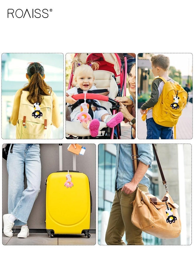 رويس عبوتان من بطاقات تعريف حقائب السفر المصنوعة من السيليكون بألوان الماكرون الكرتونية، على شكل مخلب قطة، تُستخدم كزينة مضادة للضياع لحقائب السفر المسجلة، وزينة لأقفال الطلاب المركبة، وعناصر زخرفية. - Image 4