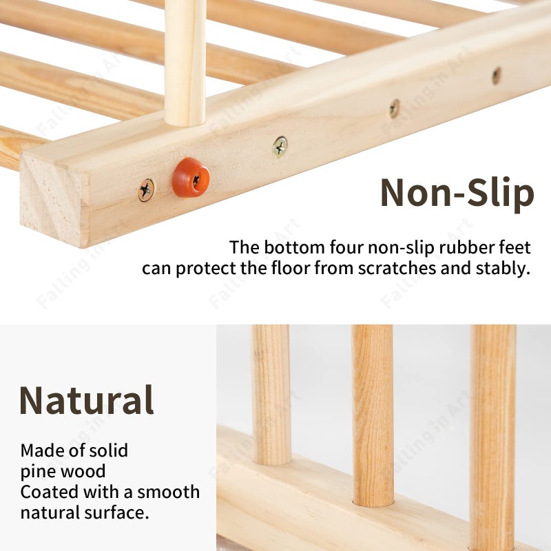 Falling in Art Large Wooden Art Storage Rack - Canvas Drying Stand for Artworks, Frames, Canvases, Drawing Boards, Prints, Panels, Paintings Display - Image 5