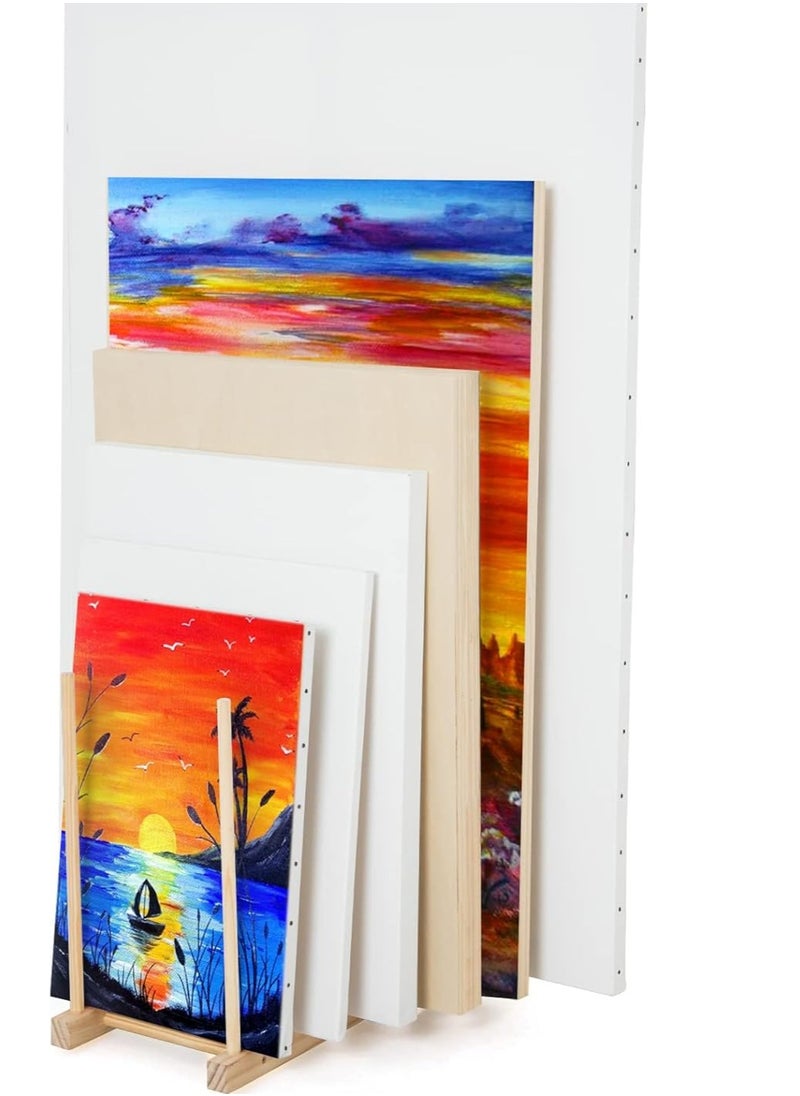 Falling In art Falling in Art Large Wooden Art Storage Rack - Canvas Drying Stand for Artworks, Frames, Canvases, Drawing Boards, Prints, Panels, Paintings Display  - Image 1