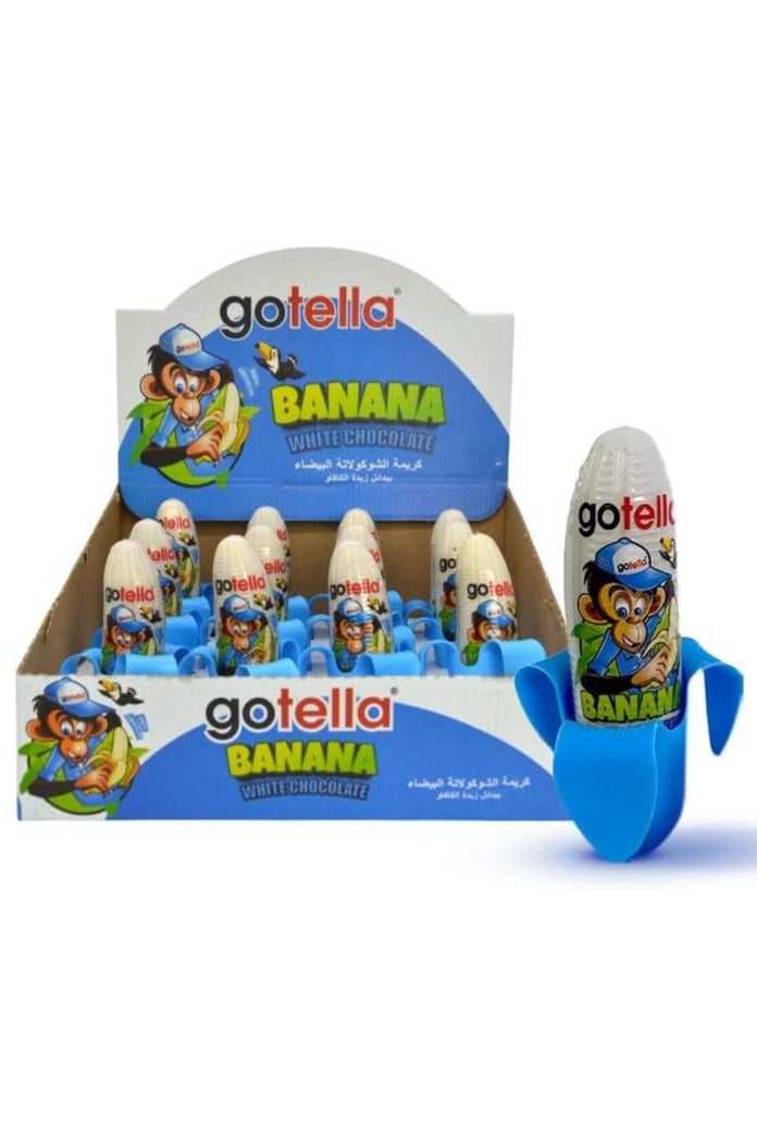 جوتيلا شوكلت جوتيلا بانانا وايت شوكليت 55 جرام 12 قطعة - Image 1