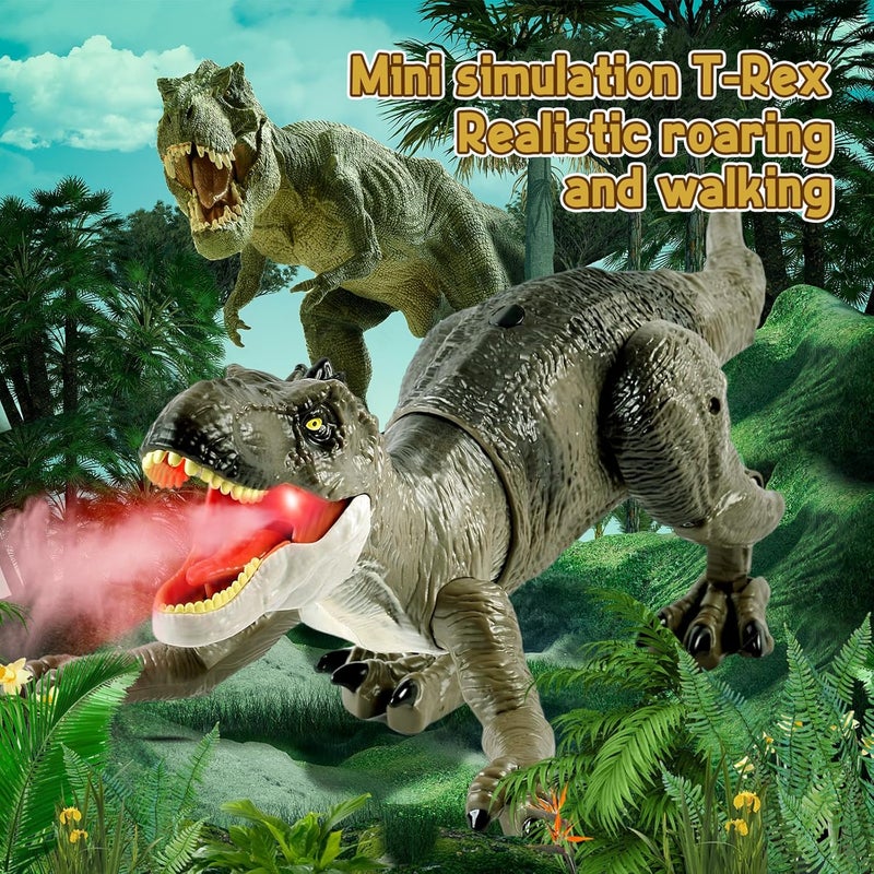 TALGIC Remote Control Dinosaur – Spray and Walking T-Rex Toy for Boys Ages 3–7 - Image 3