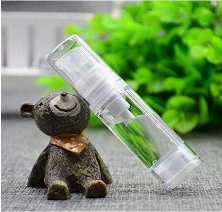 XINGZI 12Pcs 5ml Empty Airless Vacuum Pump Bottle Refillable Plastic Cream Lotion Bottle Travel Sample Bottles for Cosmetic Lotion Containers Sold Empty for Domestic Use - Image 4