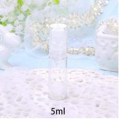 XINGZI 12Pcs 5ml Empty Airless Vacuum Pump Bottle Refillable Plastic Cream Lotion Bottle Travel Sample Bottles for Cosmetic Lotion Containers Sold Empty for Domestic Use - Image 3