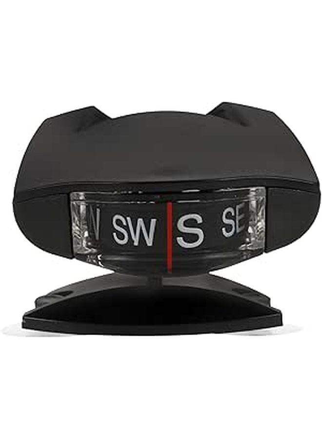 Adjustable Suction Mount Dashboard Compass Inclinometer for Car Boat Outdoor Marine Navigation - Image 1