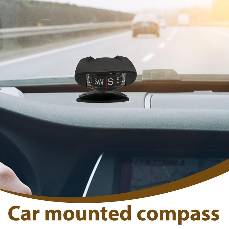 Adjustable Suction Mount Dashboard Compass Inclinometer for Car Boat Outdoor Marine Navigation - Image 4