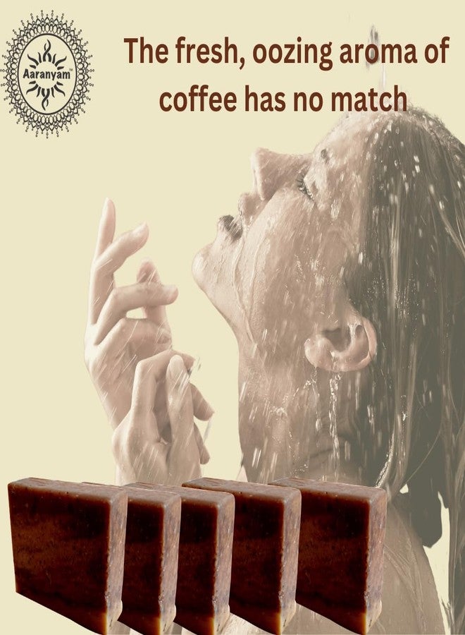 Aaranyam Exfoliating Coffee Handmade Soap (pack of 5 x 100 gms with Refreshing Aroma for Perfectly Clean, Brightening Skin - Image 3